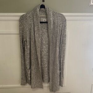 Element Textured Gray Knit Sweater